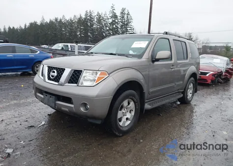 2005 Nissan Pathfinder Se из США, поврежденный, VIN 5N1AR18W95C764388